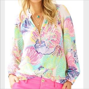 Lilly Pulitzer Elsa Silk top